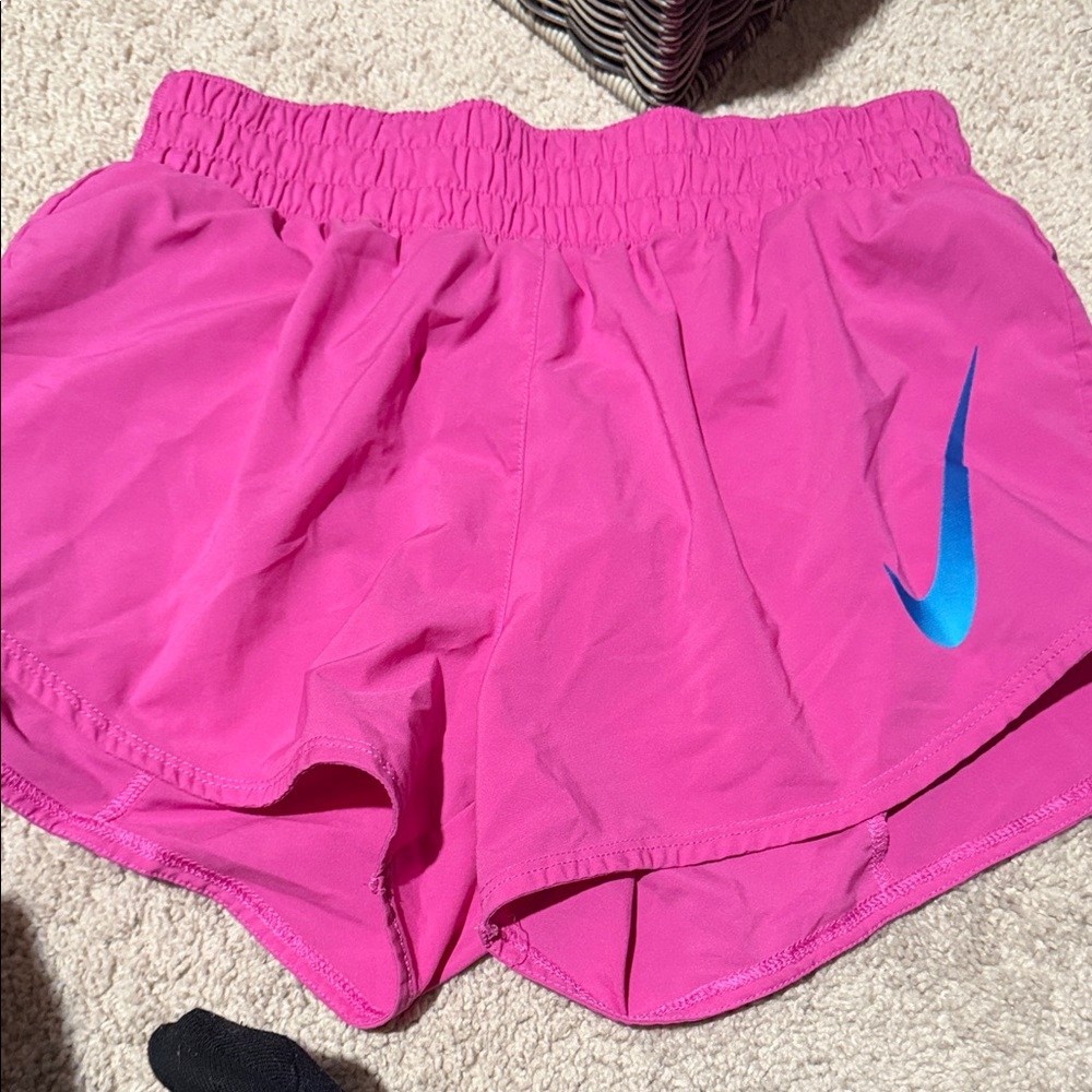 Nike Women's Athletic Shorts in Pink and Blue